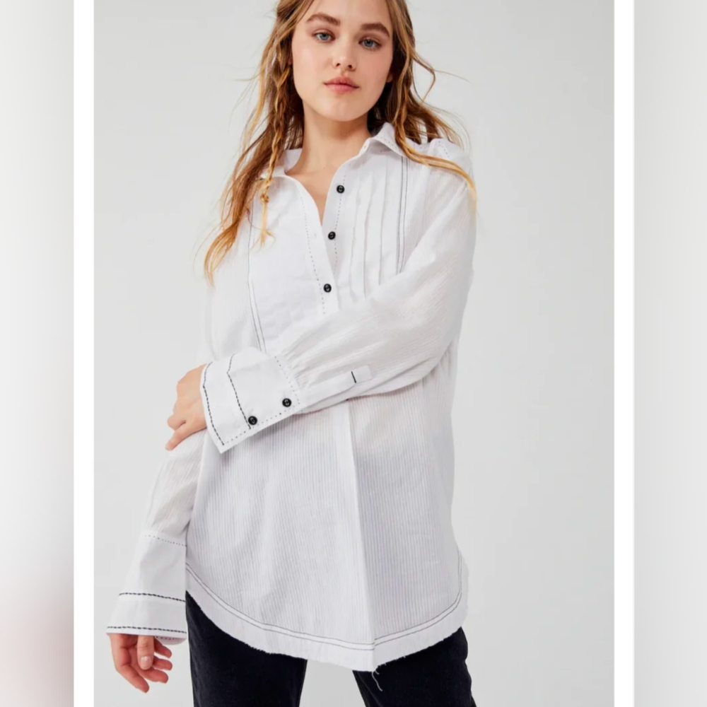 We The Free White Tux Tunic